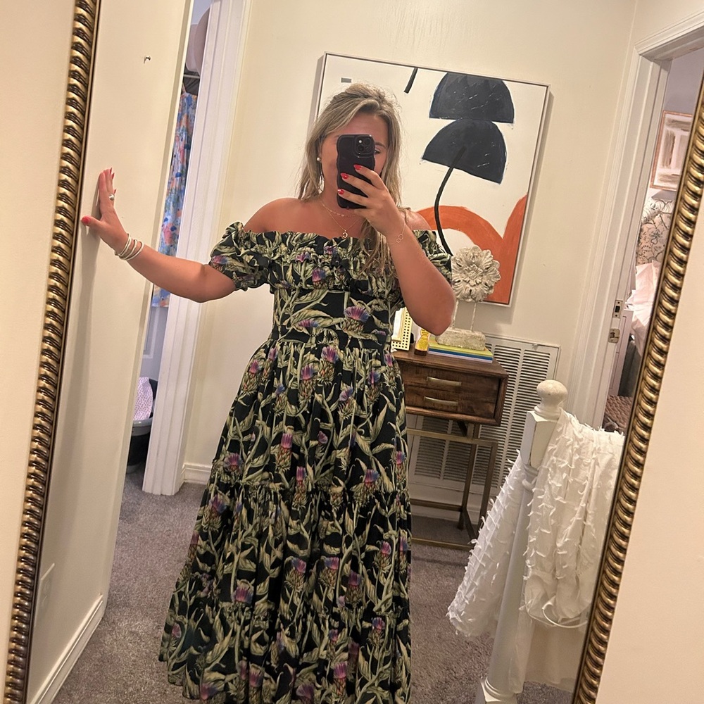 Agua by Agua Bendita off the shoulder dress medium - Picture 8 of 9